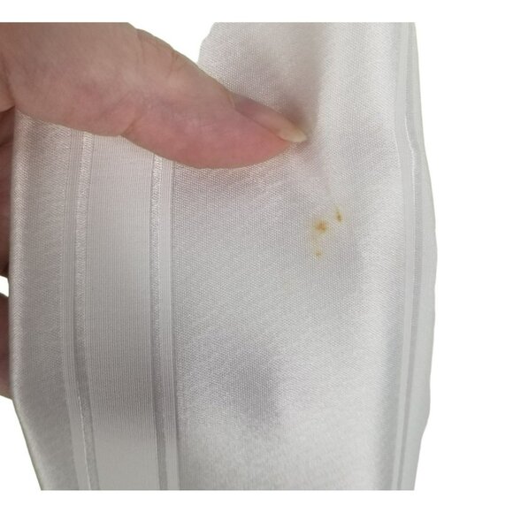 Galvan London Eden Deep V Wide Leg White Satin Bridal Jumpsuit Puff Sleeve Bride - Picture 10 of 16